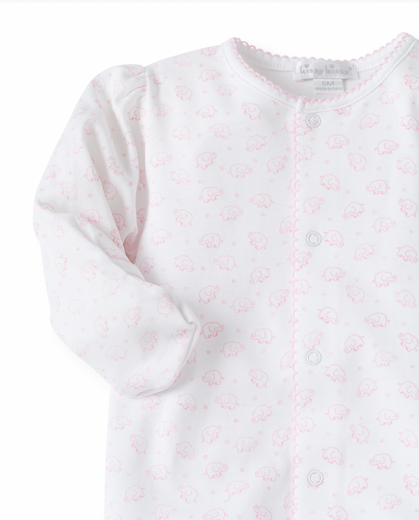 Kissy Kissy Pink Elephant Baby Converter Gown